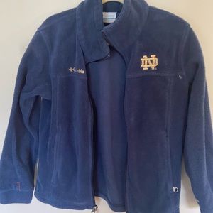 Kids Notre Dame Columbia fleece Sz 8